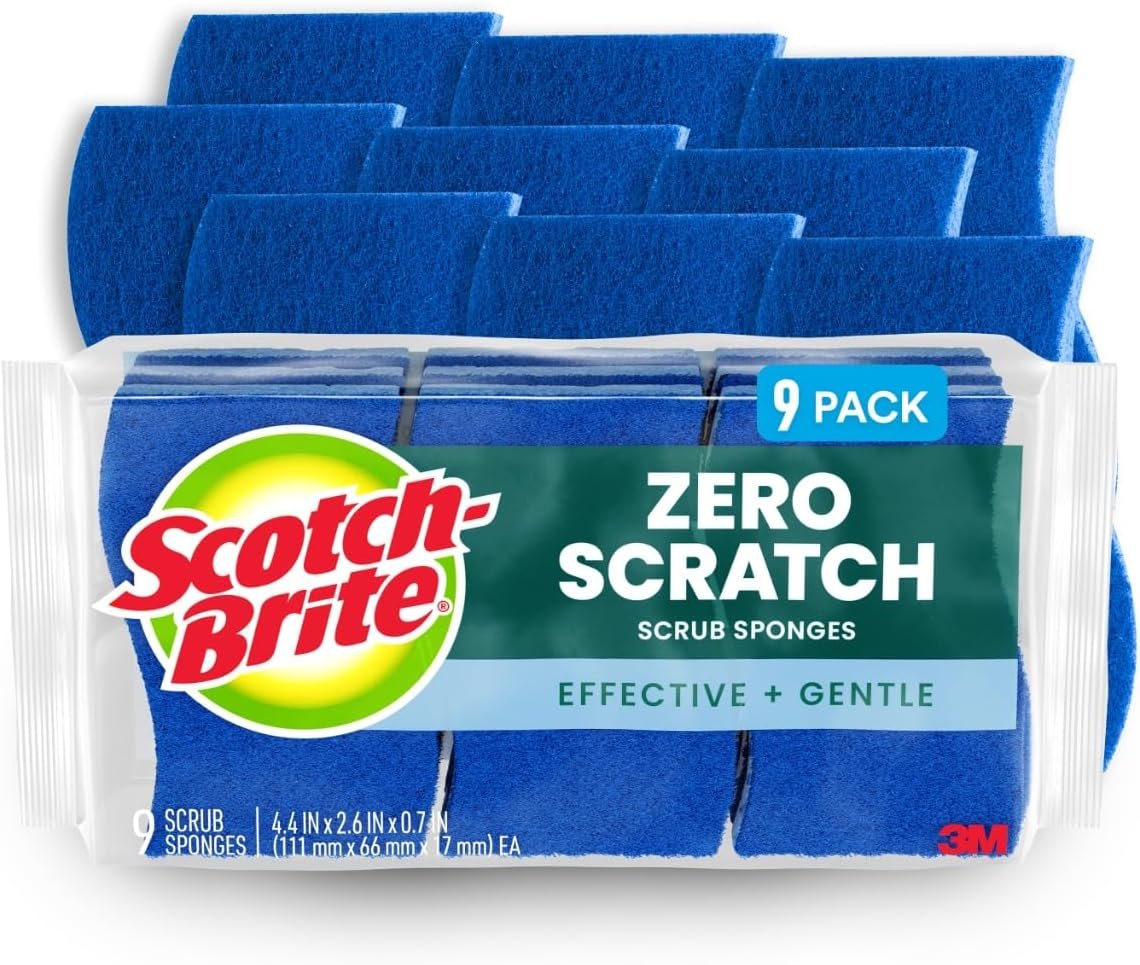 Scotch-Brite Zero Scratch Scrub Sponges — Blue · Zero Scratch