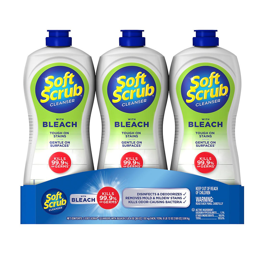 Soft Scrub with Bleach Cleanser — Bleach · cream cleanser