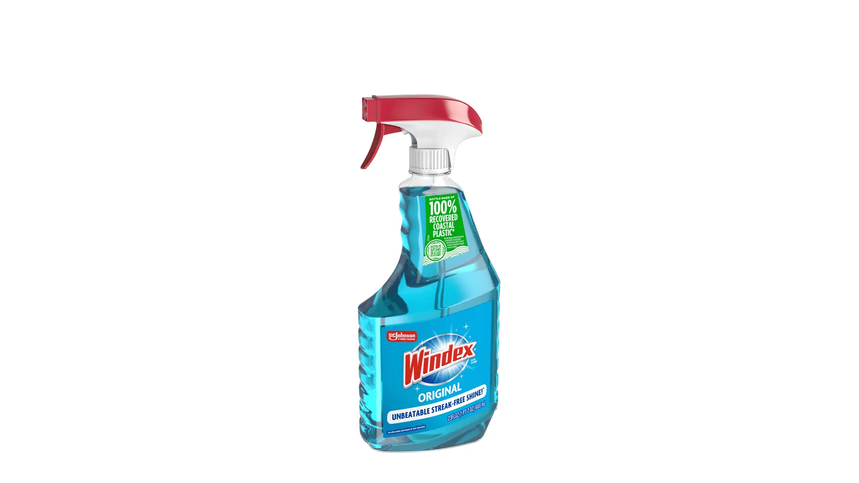 Windex Original blue glass cleaner, red trigger, 23 fl oz manufacturer reference bottle